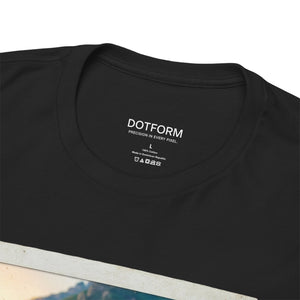 Black t-shirt with 'DOTFORM' branding on the collar