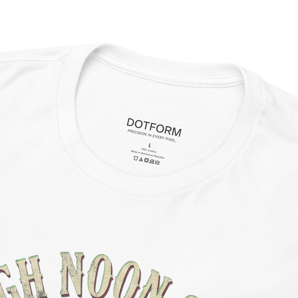 White t-shirt with 'DOTFORM' branding and text on a white background
